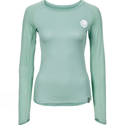 Top Edelrid Ascender Manga Larga Mujer Verde - Chile DLU756891